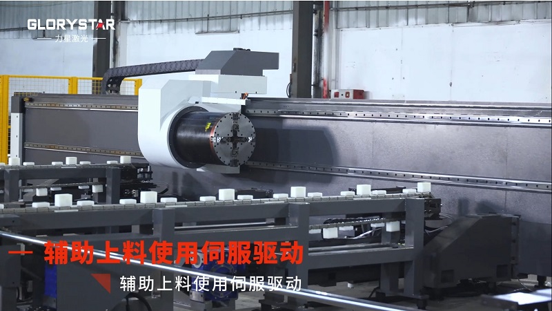 力星激光三卡盤重型管材切割機：精準高效，突破極限！