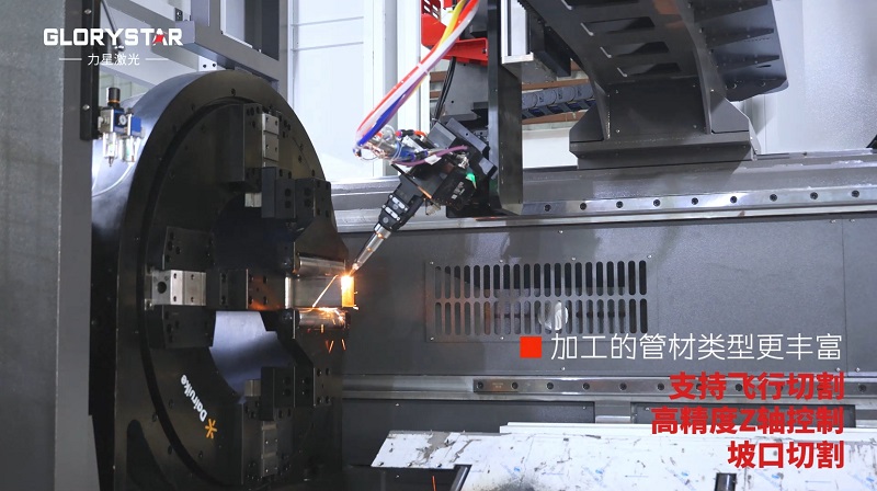 力星激光三卡盤重型管材切割機：精準高效，突破極限！